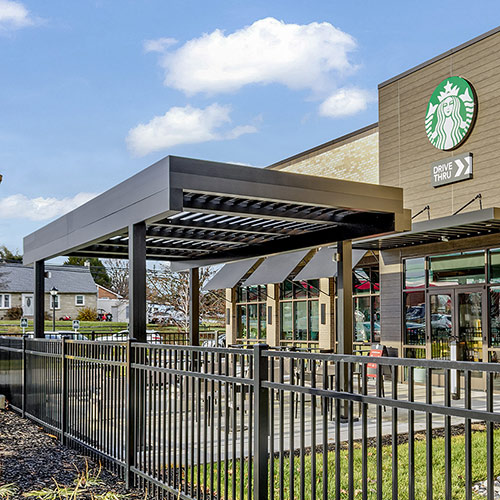 Fixed louvered roof pergola R-Breeze by Azenco Outdoor